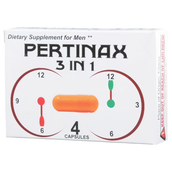 Pertinax 3v1 Plus - výživový doplnok pre mužov (4 kapsuly)