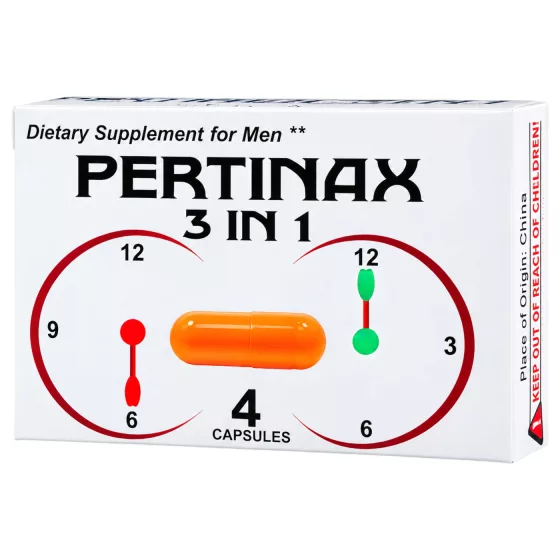 Pertinax 3in1 Plus - doplnok stravy pre mužov - kapsuly - 4 ks