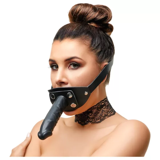 ZADO - ústna zátka na penis - čierna