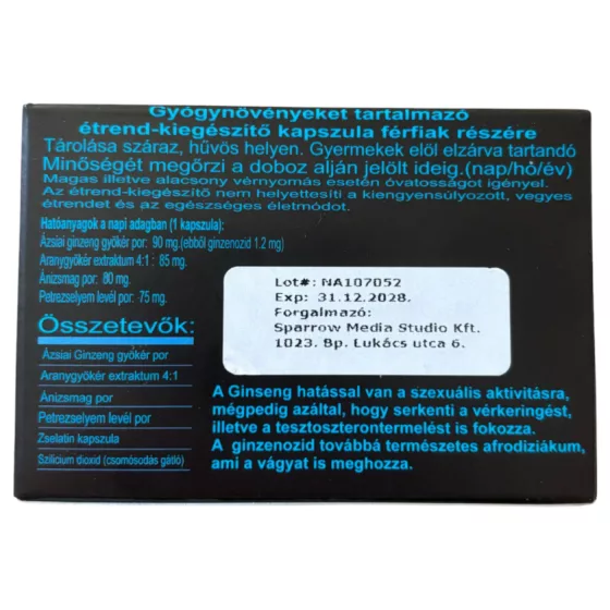 Niagara - doplnok výživy pre mužov - 4 tablety