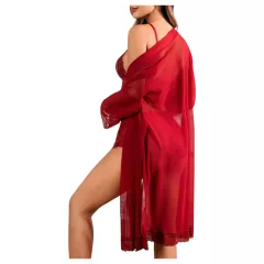   JSY 058 - erotická súprava spodnej bielizne - červená (L-XL)