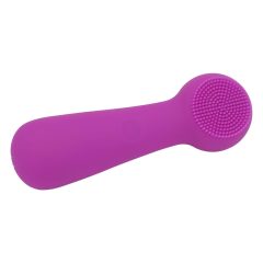  FaceClean - bezdrôtový, vodotesný masážny prístroj na tvár (fialový)