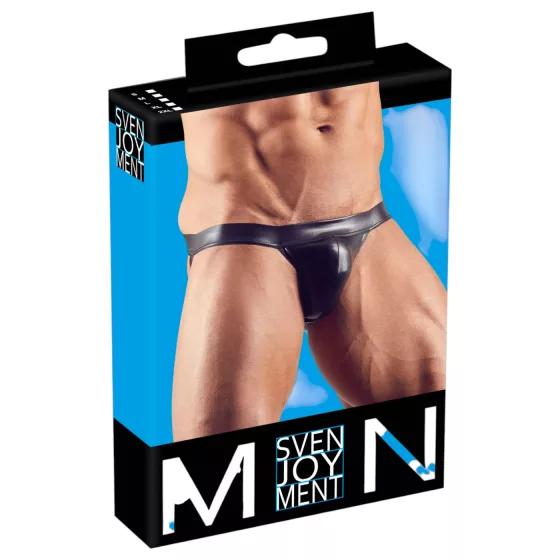 Svenjoyment - pánske lesklé jocksy - čierne - XL