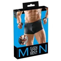   Svenjoyment - pánske nohavičky s otvoreným zadkom a putami (čierne)