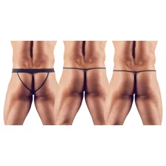 Svenjoyment - 3-dielna čierna pánska tanga súprava (S-L)