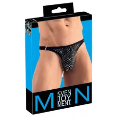Svenjoyment - pánske tangá - kamienky - čierna - M