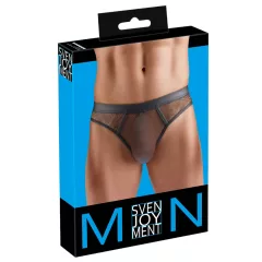 Svenjoyment - pánske tangá z sieťoviny (čierne)