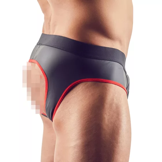 Svenjoyment - pánske otvorené jock slipy - čierne - XL