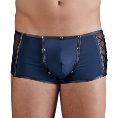 NEK - boxerky s čiernymi šnúrkami a sieťkou (modré)