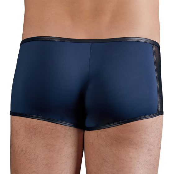 NEK - boxerky s čiernymi šnúrkami a sieťkou (modré)
