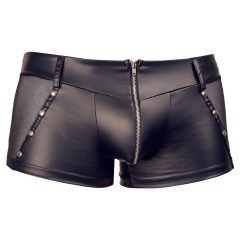   Svenjoyment - Priehľadné boxerky s bočným zipsom (čierne)