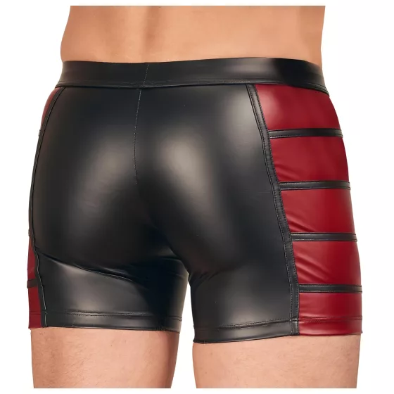 NEK - pánske boxerky na zips - čierne s červenými bočnými vložkami - XL