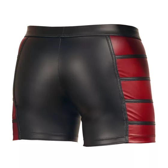 NEK - pánske boxerky na zips - čierne s červenými bočnými vložkami - 2XL