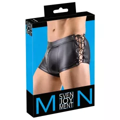   Svenjoyment - boxer s bočným šnurovaním - matný - čierny
