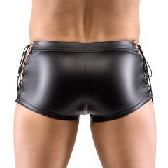   Svenjoyment - matné boxerky s bočným šnurovaním (čierne)