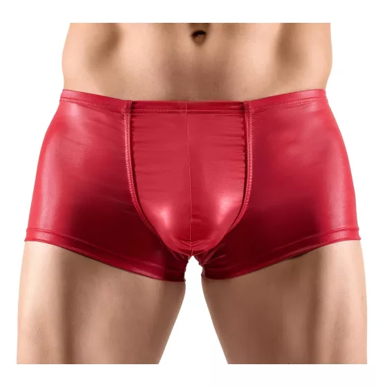 Svenjoyment - pánske boxerky push-up - lesklé - červené - M