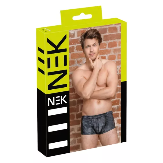 NEK - boxerky so vzorom hadiej kože (čierne) - M