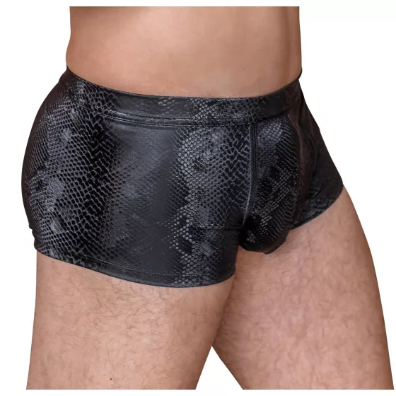 NEK - boxerky so vzorom hadiej kože (čierne) - M