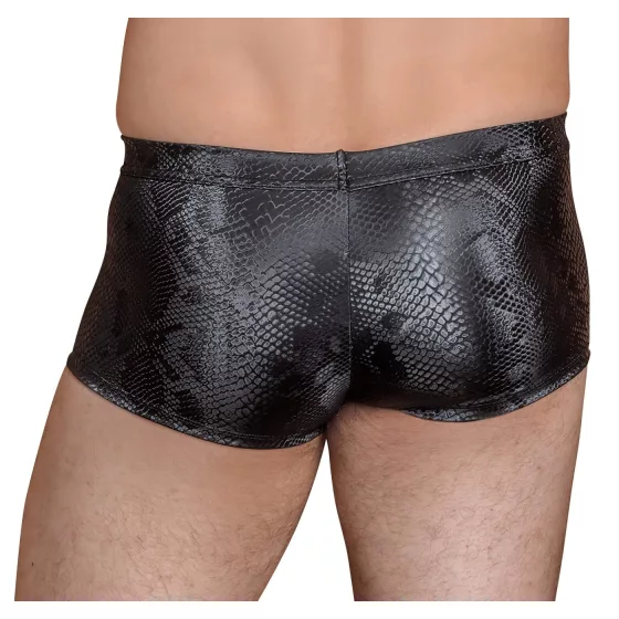 NEK - boxerky so vzorom hadiej kože (čierne) - M