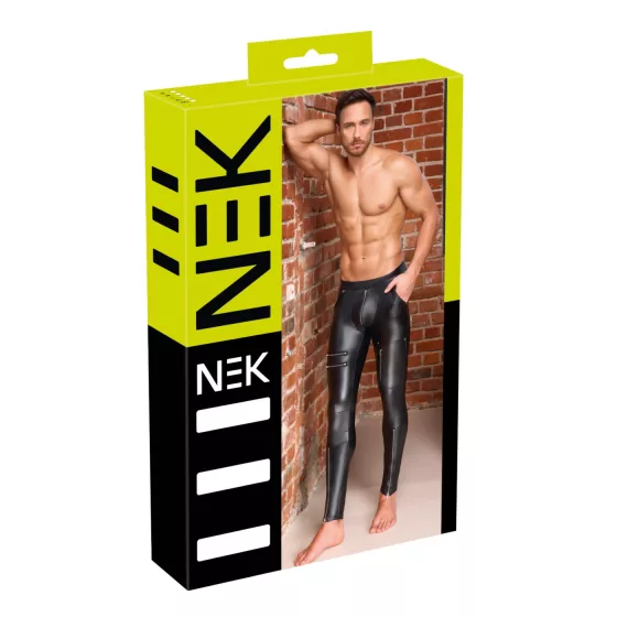 NEK - pánske nohavice s matným efektom (čierne)