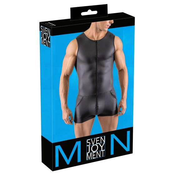 Svenjoyment - čierny mužský overal bez rukávov