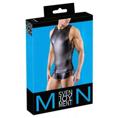  / Svenjoyment - matný pánsky vrch so šnurovaním na boku (čierny)