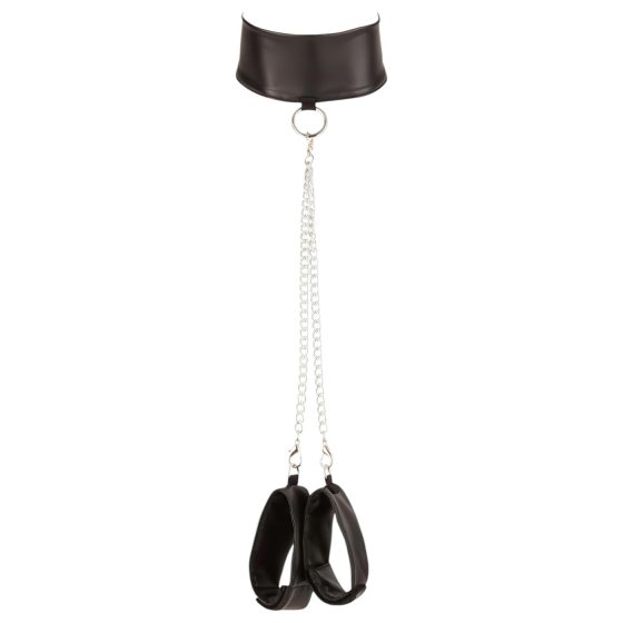 Cottelli Bondage - set lesklej čipky (4-dielny)