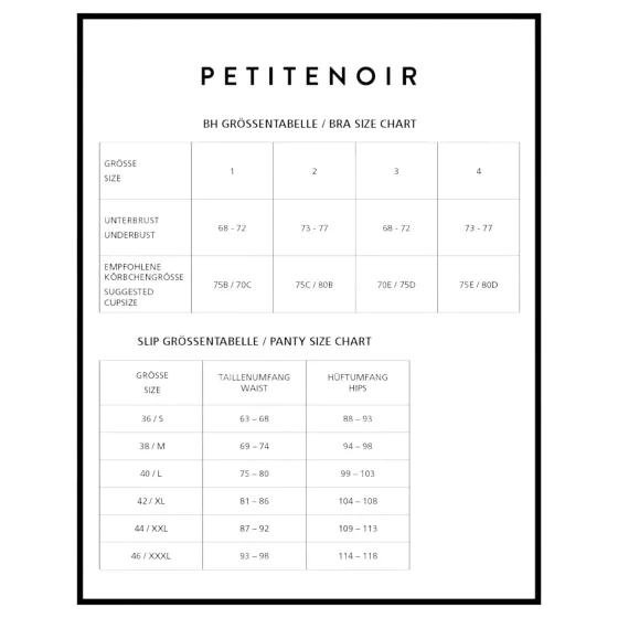 / Petite Noir Exclusive - prúžkovaná súprava podprsenky (čierna)