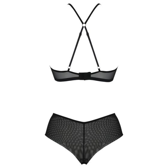 / Passion Eco Kerria - čipkovaný bikini set (čierny) - L/XL