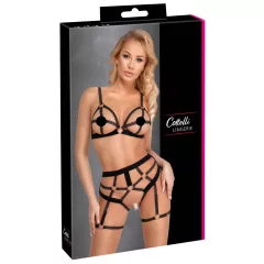 Cottelli - dvojdielny body postroj - čierny
