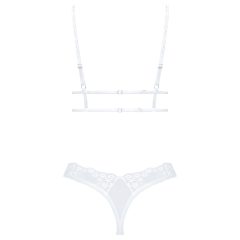 Obsessive Set Heavenlly - csipkés melltartó szett (fehér)