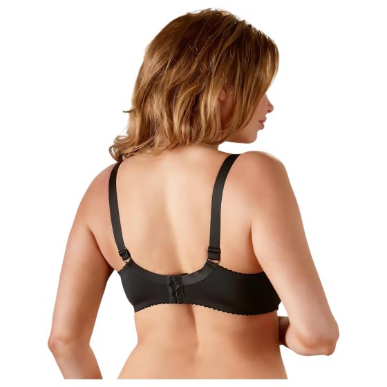 Cottelli Plus Size - zvodný čierny podprsenkový set