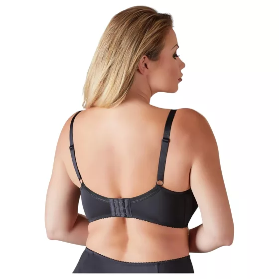 Cottelli - podprsenka s kosticami - plus size - čierna