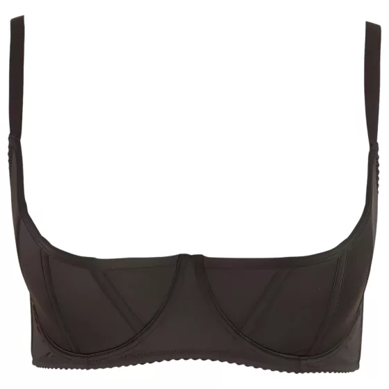 Cottelli - podprsenka s kosticami - plus size - čierna