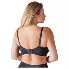   Cottelli - podprsenka s kosticami - plus size - čierna - 90D