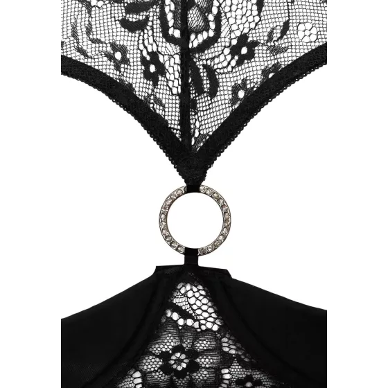 Cottelli - otvorená podprsenka set - čierna - 85B/L