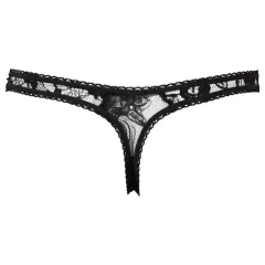 Cottelli - tangá na sex - čipkované - čierne