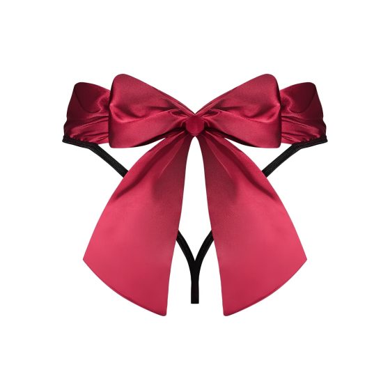 Obsessive - dámske tangá - mašlička - červené - L/XL