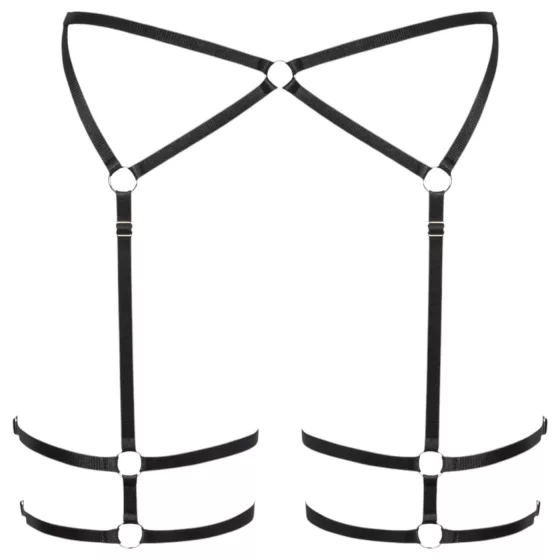 Cottelli - tangá pre ženy - tenké prevedenie - čierne