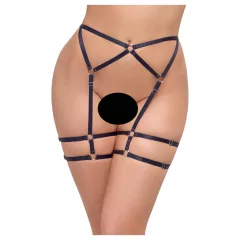   Cottelli - tangá pre ženy - tenké prevedenie - čierne - L/XL