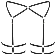   Cottelli - tangá pre ženy - tenké prevedenie - čierne - L/XL