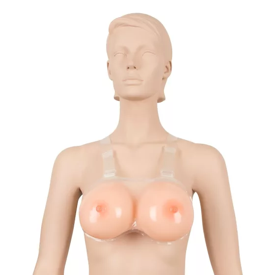 Cottelli - silikónové push-up prsia na pripnutie - 2x600g