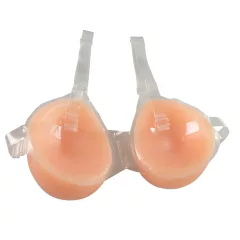 Cottelli - silikónové pripínacie prsia push-up - 2x1200g