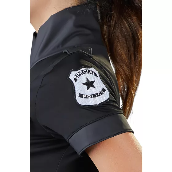 Cottelli - kostým policajtka - čierne šaty