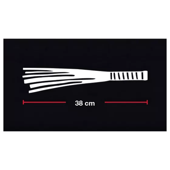 Bad Kitty - bičík na BDSM - velúrová koža - červený