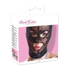 Bad Kitty - čipková maska na hlavu