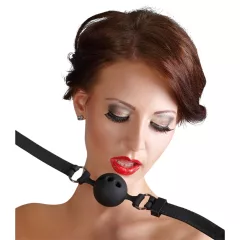   Bad Kitty - silikónová putami na ústa - stredná veľkosť - čierna