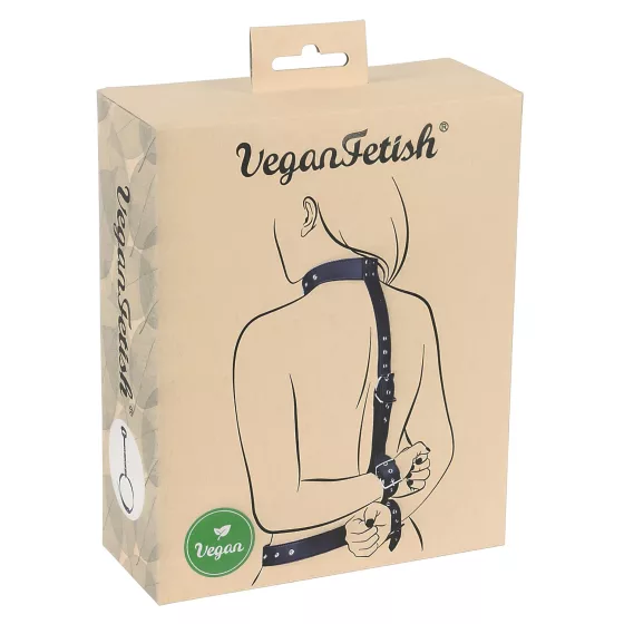 Vegan Fetish - putá na zápästia a predlaktia - čierne