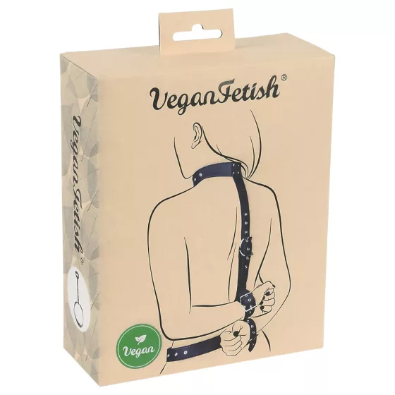 Vegan Fetish - putá na zápästia a predlaktia - čierne