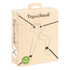 Vegán Fetish - posteľná bondage sada (čierna)